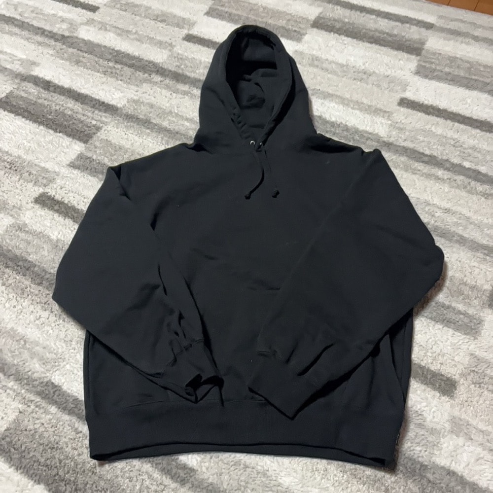 Supreme Satin Applique Hooded Sweatshirt (25FW) "Black"