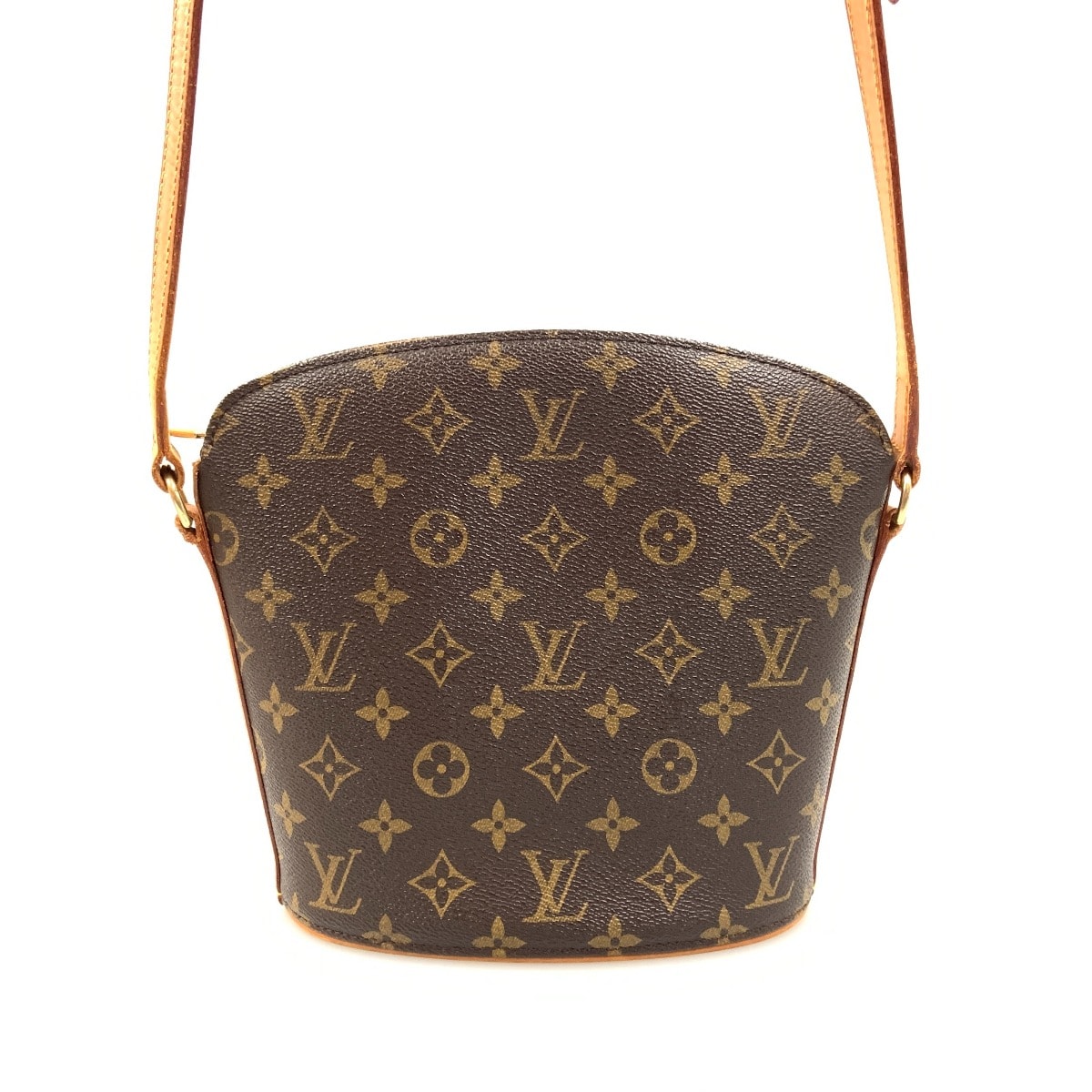 LOUIS VUITTON ルイヴィトン モノグラム ドルーオ ショルダーバッグ M51290 ブラウン