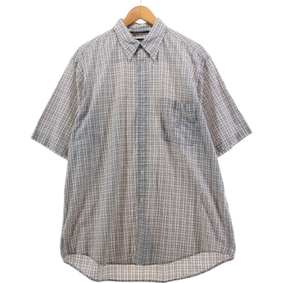 古着 90年代 ノーティカ NAUTICA 半袖 ボタンダウン チェックシャツ メンズL相当 ヴィンテージ/eaa543767