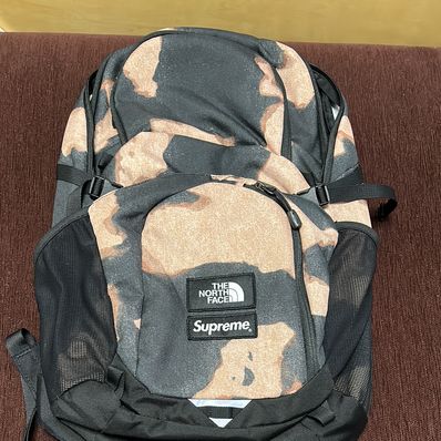 Supreme x The North Face Bleached Denim Print Pocono Backpack "Black"
