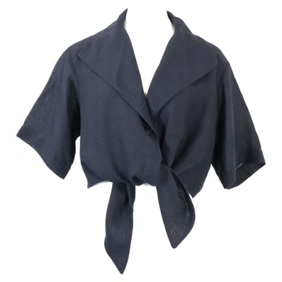 ロロピアーナ 【美品/国内正規】FAP7857 リネン ジャネット・シャツ/ 36