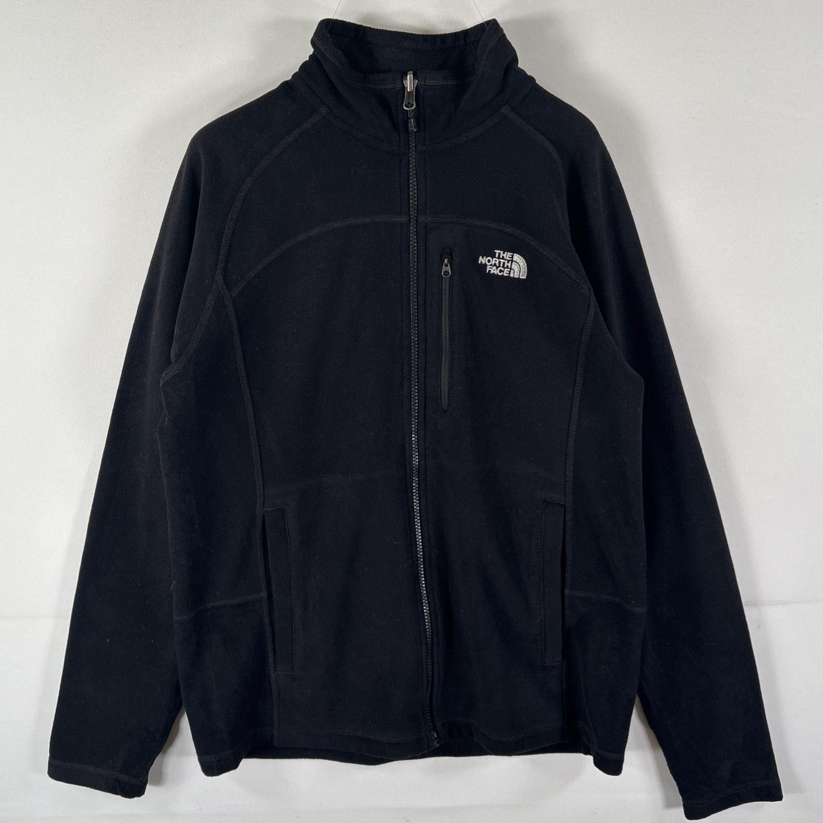 古着 ザ・ノースフェイス THE NORTH FACE フルジップフリースジャケット ワンポイント ライナージャケット ポーラテック M ブラック メンズ