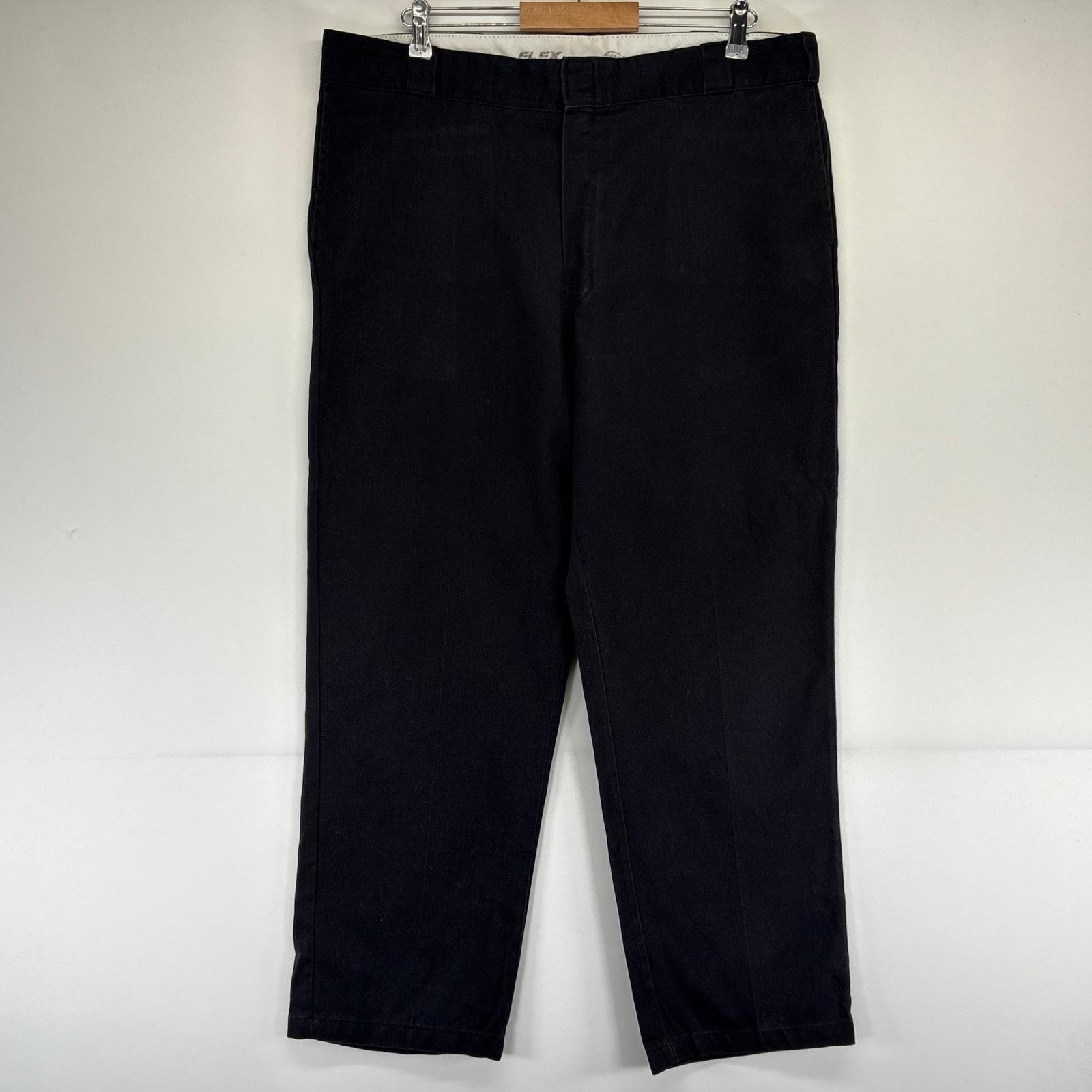 古着 ディッキーズ Dickies パンツ 874 FLEX ワークパンツ ストレート  ブラック系 メンズ