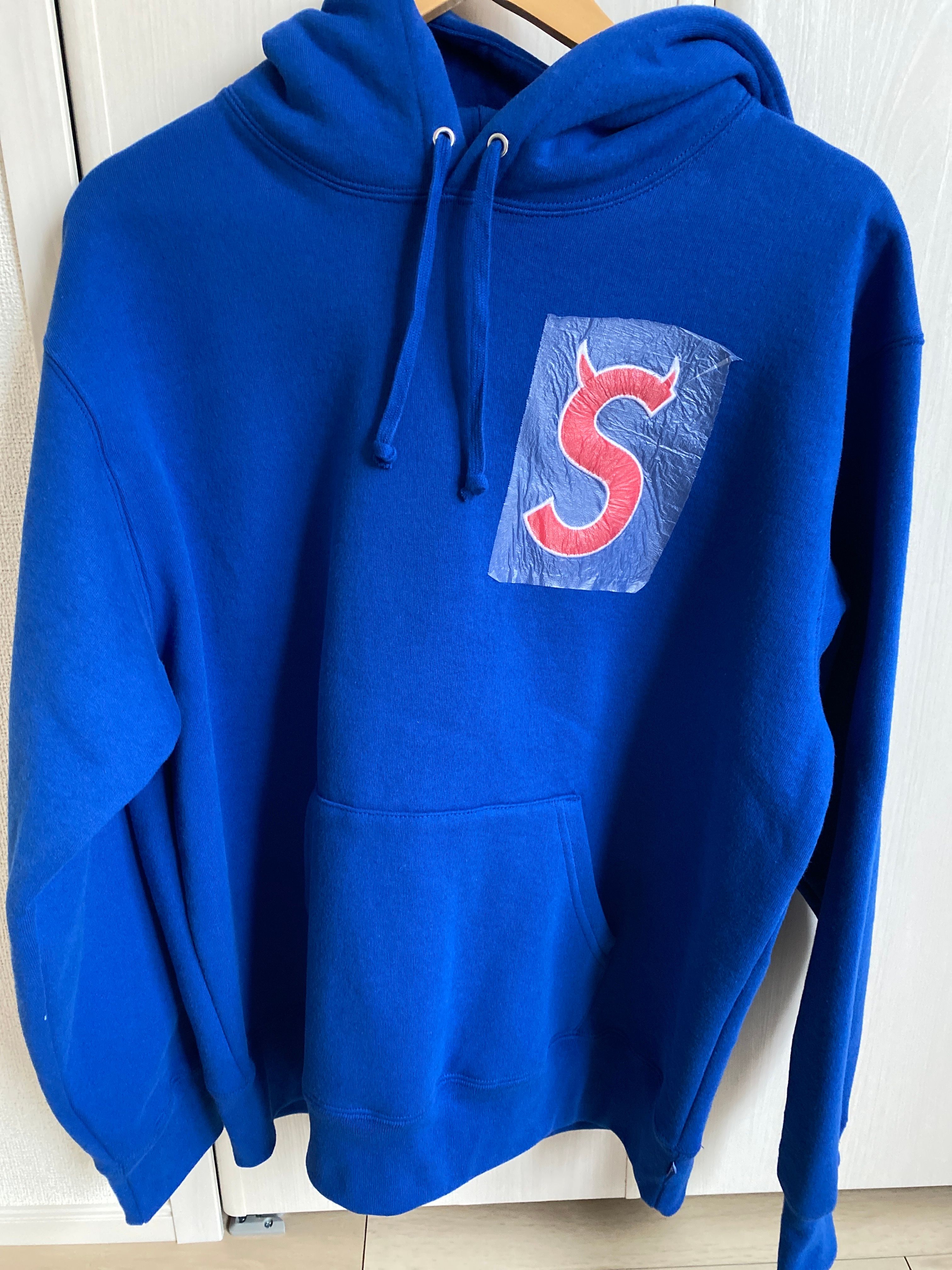 Supreme S Logo Hooded Sweatshirt "Royal" (22FW)