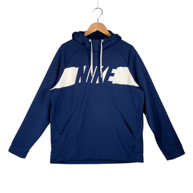 NIKE ナイキ ブランドロゴ 秋冬 AW パーカー ポリエステル ブルー レディース XXL【古着】【中古】