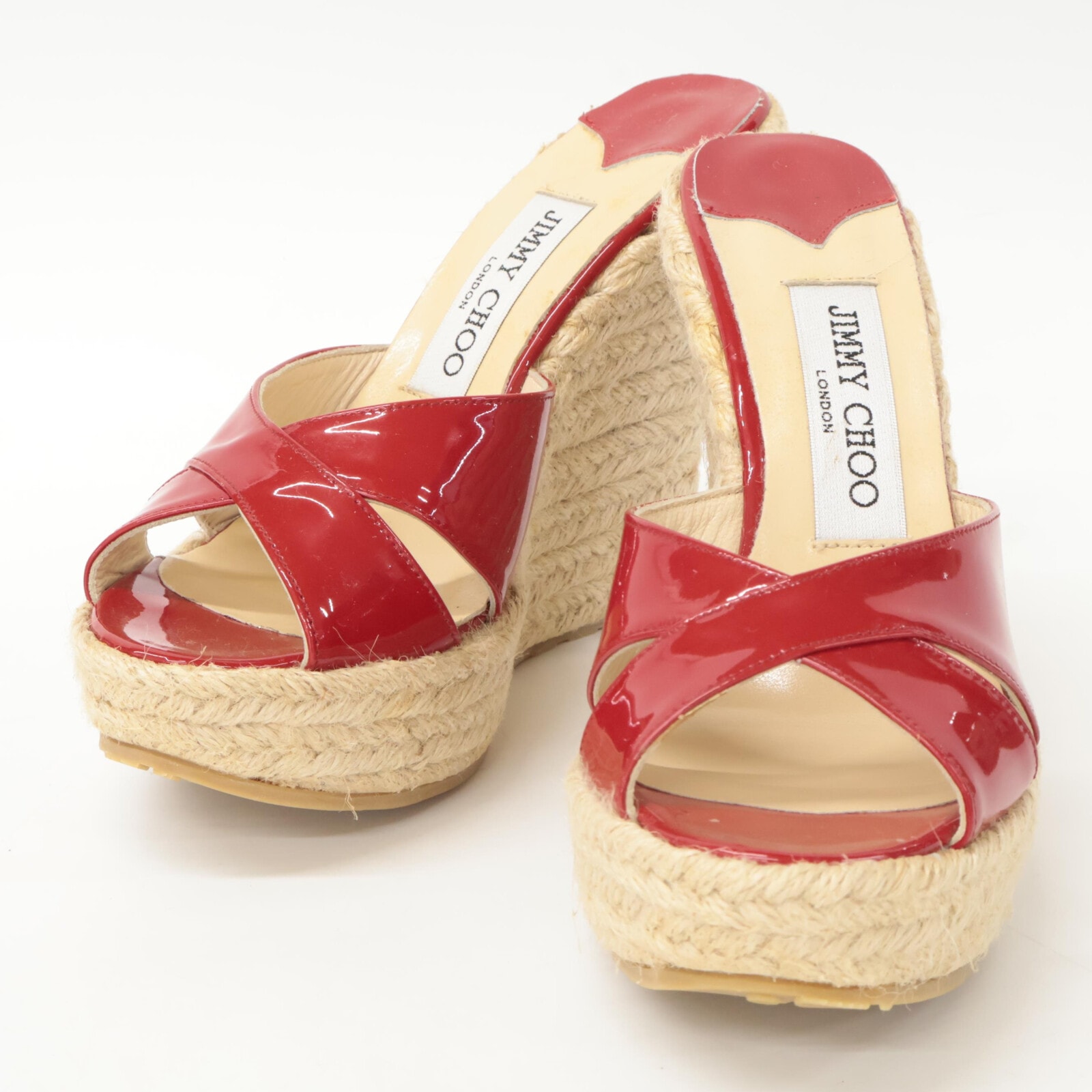 ジミーチュウ 【新品同様】パテント ウェッジソール 36