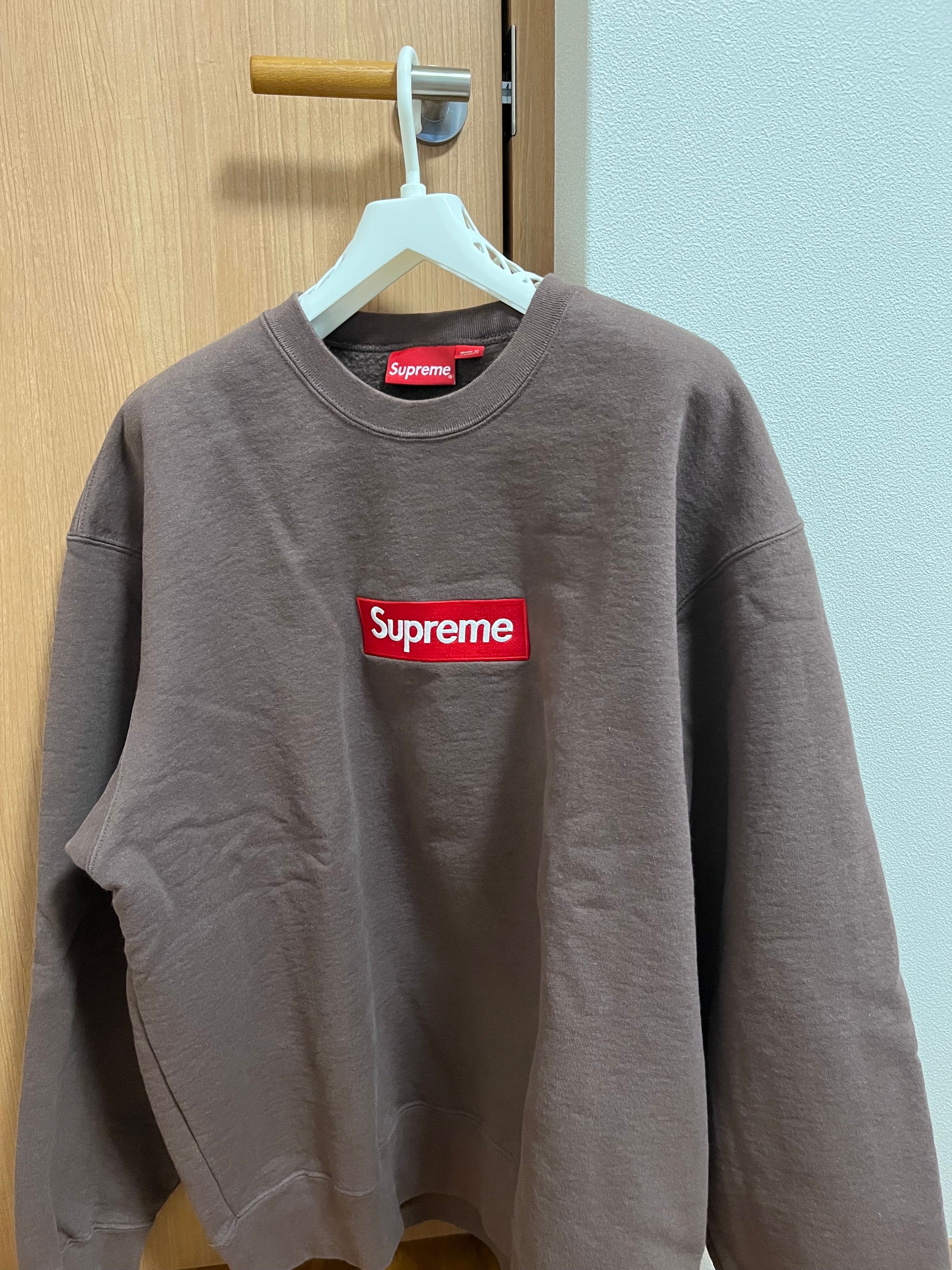 Supreme Box Logo Crewneck "Brown" (22FW)