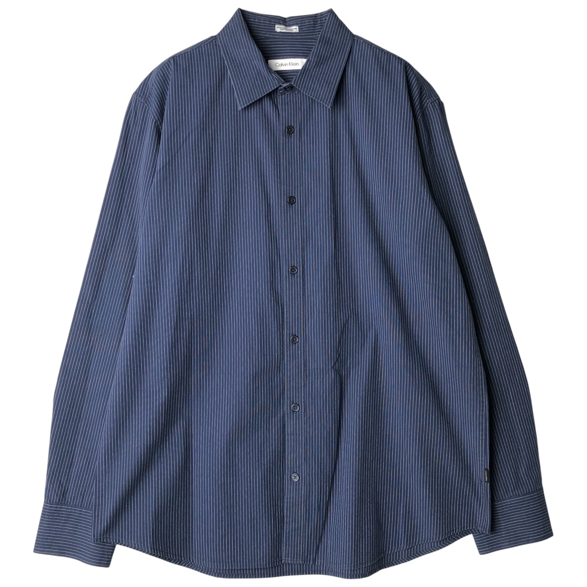 古着 00年代~ カルバンクライン Calvin klein 長袖 コットンストライプシャツ メンズL相当/eaa609190