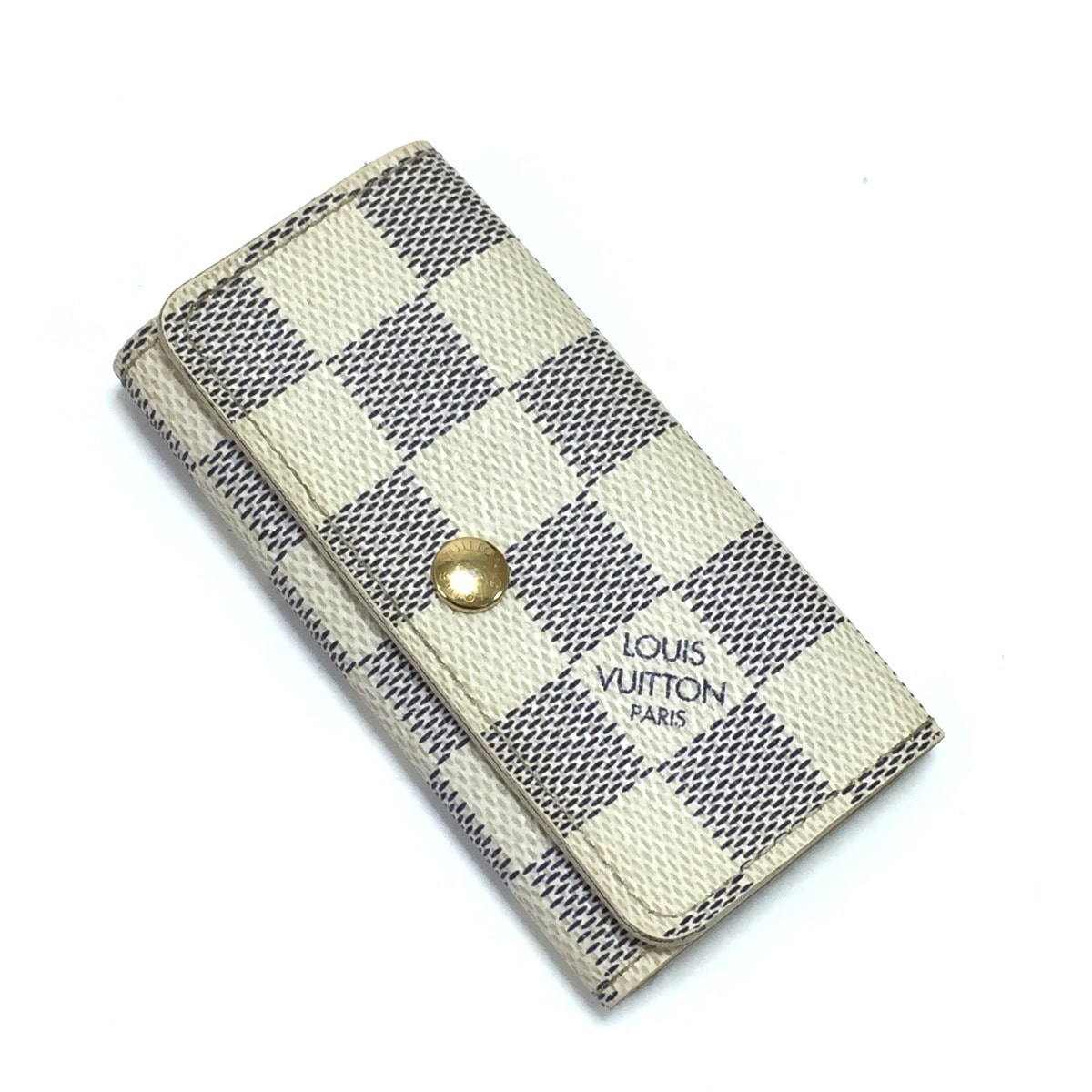 $$ LOUIS VUITTON ルイヴィトン キーケース ダミエ・アズール ミュルティクレ4 N60020