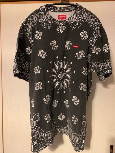 Supreme Small Box Tee "Bandana Black"(21SS)