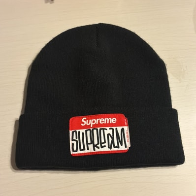 Supreme Gonz Nametag Beanie "Black"
