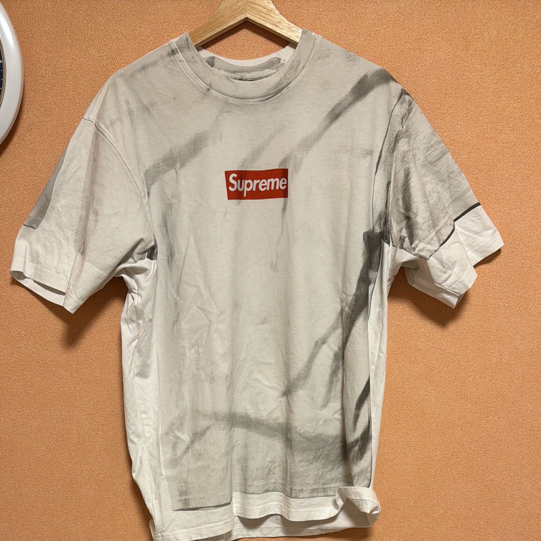 Supreme x MM6 Maison Margiela Box Logo Tee "White"