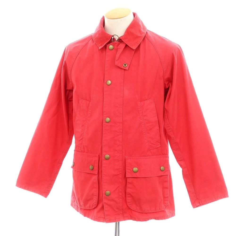 【中古】バブアー Barbour コットン フィールドジャケット レッド【サイズ34】【メンズ】