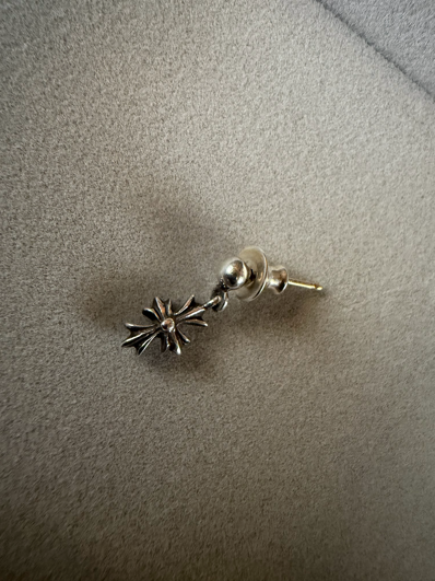 Chrome Hearts Tiny E CH Plus Drop Earrings "Silver"