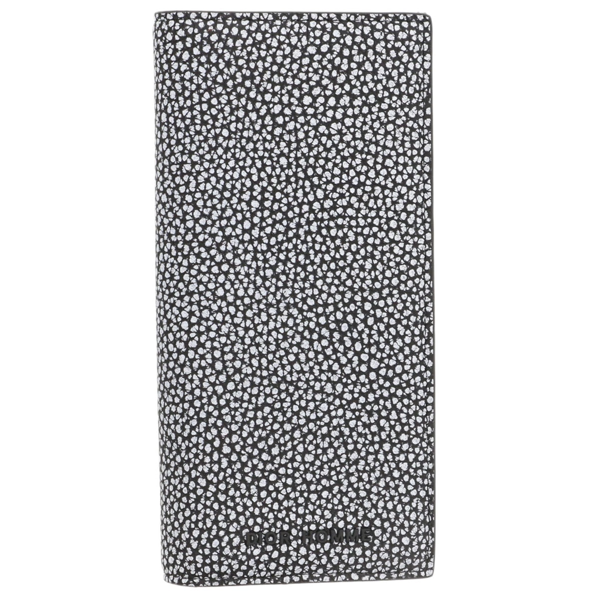 DIOR HOMME ディオール・オム レザー ロングウォレット 長財布 レザー ブラック  メンズ【中古】