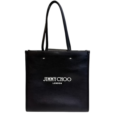 ジミーチュウ JIMMY CHOO トートバッグ ロゴ エヌエス トート ブラック