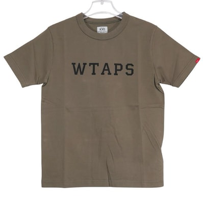 新品 WTAPS ダブルタップス x the POOL aoyama ザ プール アオヤマ 14AW DESIGN S/S 05/TEE.COTTON.POOL 142ATDT-CSM03S デザイン ショートスリーブ Tシャツ オリーブ サイズS