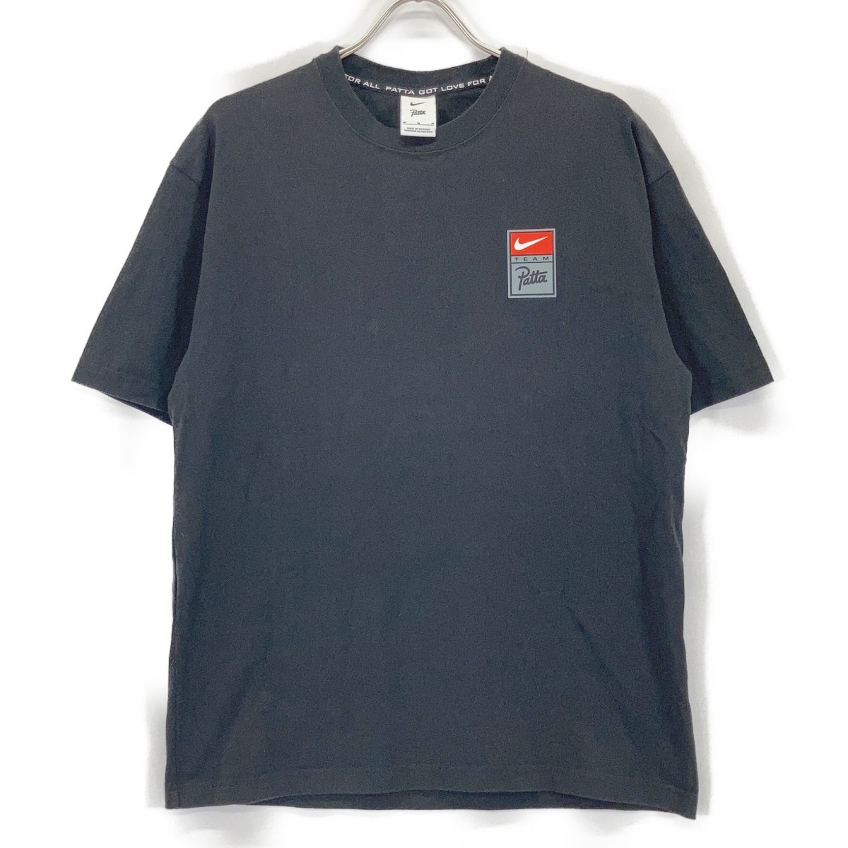 ナイキ ×パタ HJ0741-010 ブラック クルーネック Tシャツ M