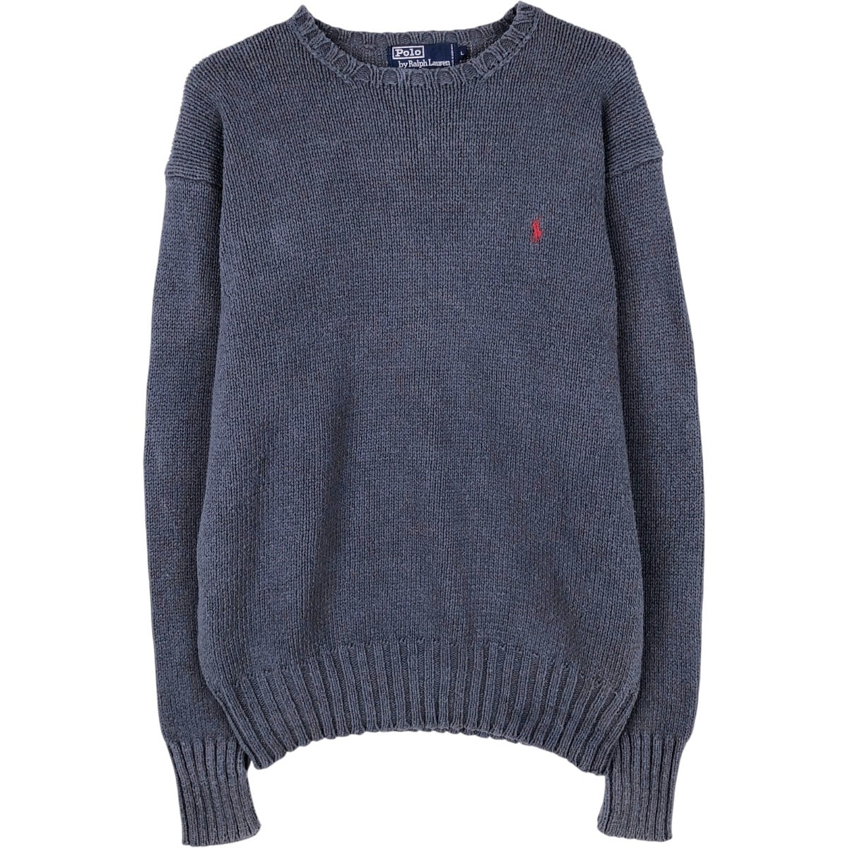 古着 ラルフローレン Ralph Lauren POLO by Ralph Lauren コットンニットセーター メンズL相当/eaa654421