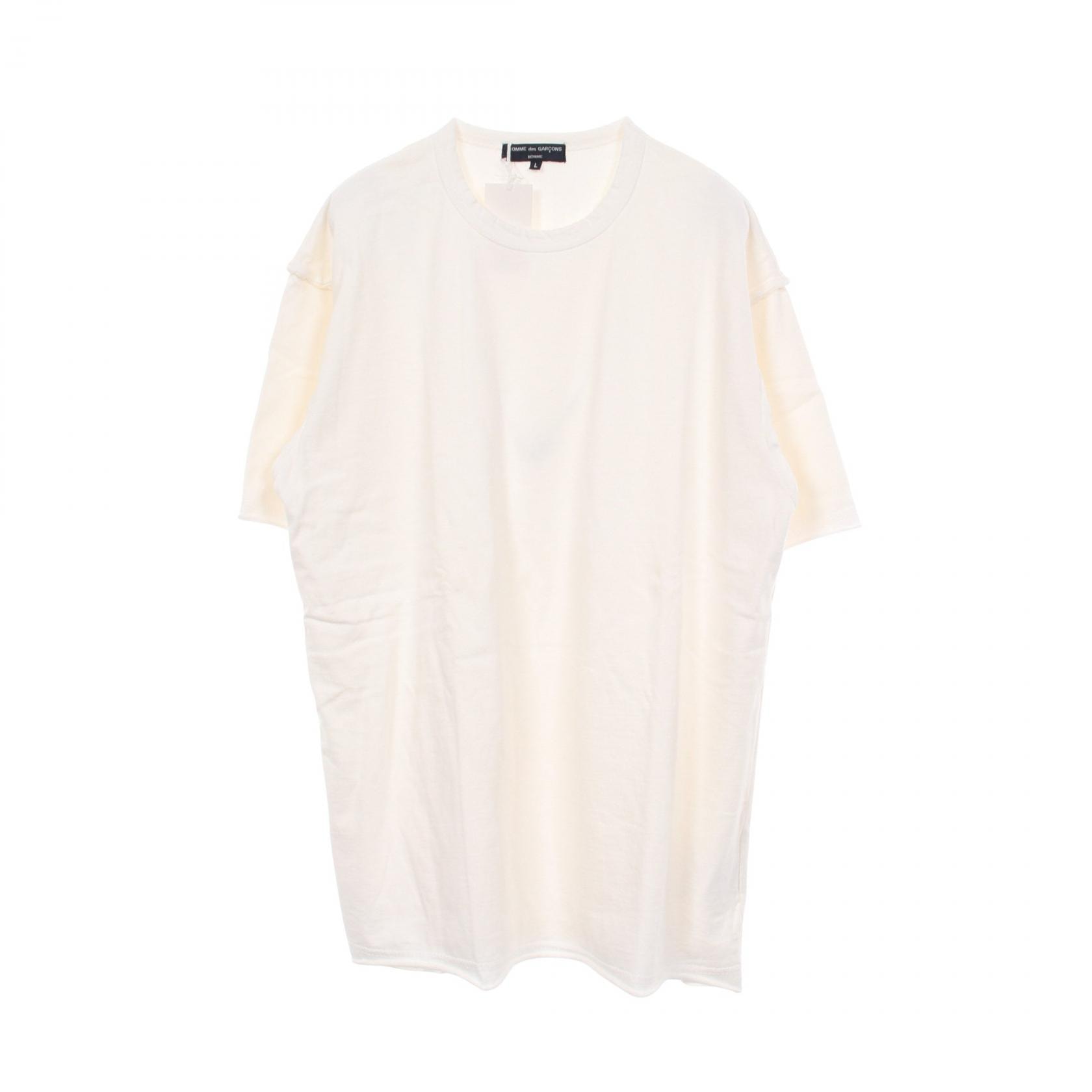 コムデギャルソンオム COMME des GARCONS HOMME ドッキング 半袖Tシャツ 衣料品 トップス コットン メンズ ホワイト系 【中古】