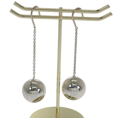 ティファニー TIFFANY&Co. ハードウェアボール ピアス シルバー925 シルバー レディース【中古】【Aランク】