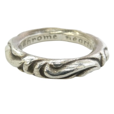 Chrome Hearts Scroll Band Ring "Silver"