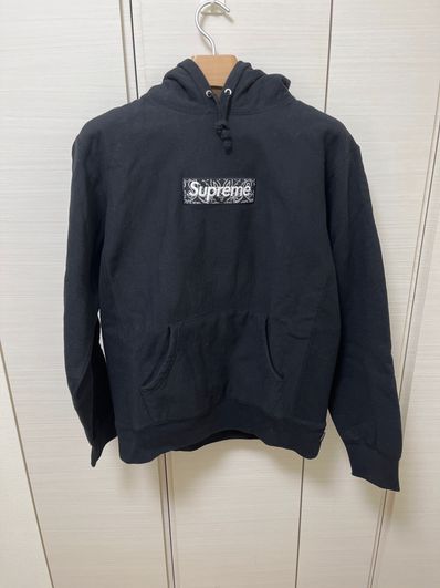Supreme Bandana Box Logo Hooded Sweatshirt "Black"