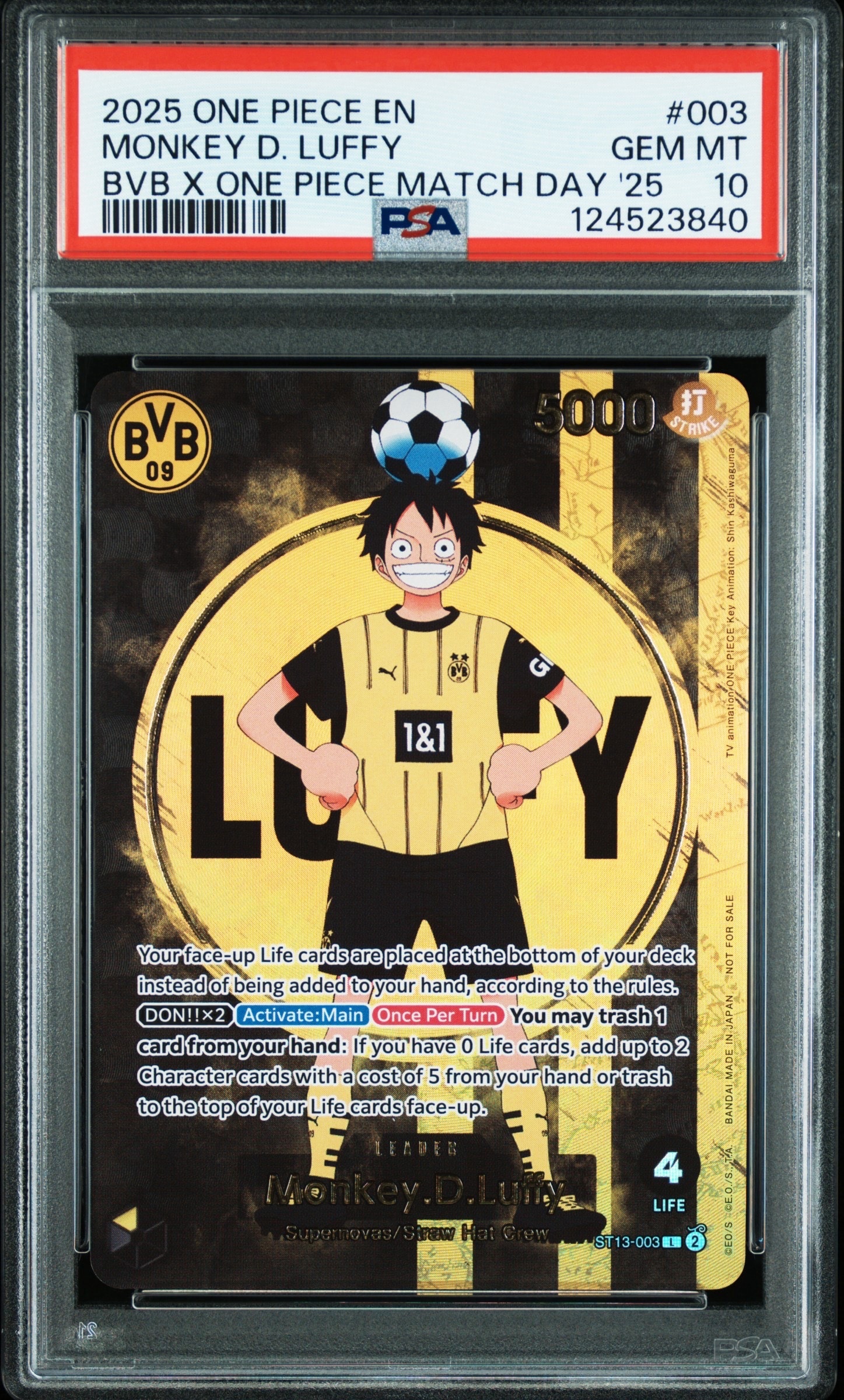 モンキー・D・ルフィ L [ST13-003]【英語版】(プロモーションカード「ボルシアドルトムント × ONE PIECE マッチデー 2025」)