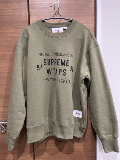Supreme / WTAPS Crewneck "Light Olive"