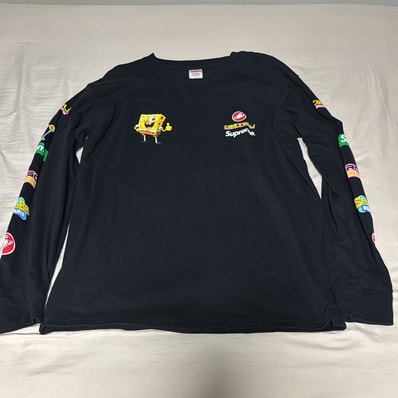 Supreme x SpongeBob Castelli Racing L/S Tee "Black"