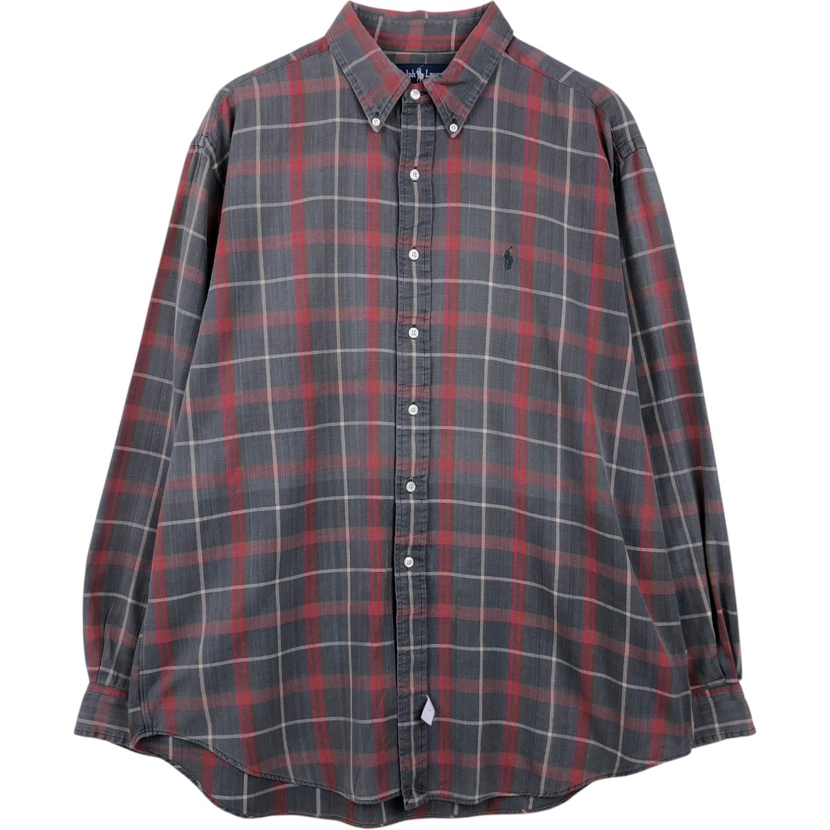 古着 ラルフローレン Ralph Lauren 長袖 ボタンダウンチェックシャツ メンズXL相当/eaa662759