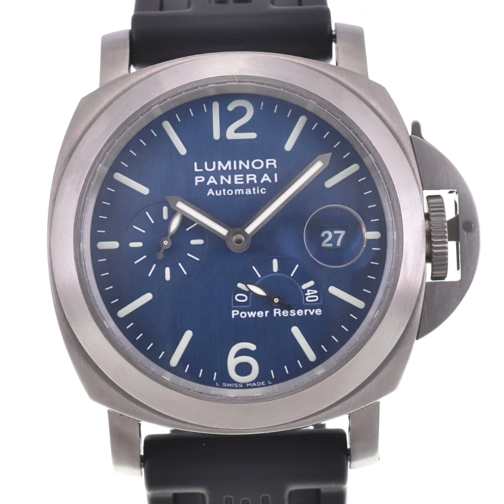 値下 パネライ PANERAI PAM00093 ルミノール パワーリザーブ 自動巻き メンズ 美品 箱・保証書付き K#142925