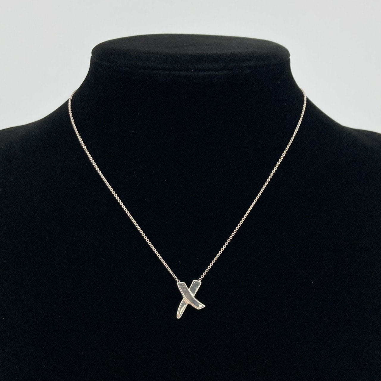 TIFFANY&Co.(ティファニー) パロマ・ピカソ グラフィティ X キス Ag925 ネックレス 2.67g シルバー