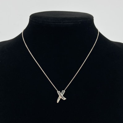 TIFFANY&Co.(ティファニー) パロマ・ピカソ グラフィティ X キス Ag925 ネックレス 2.67g シルバー