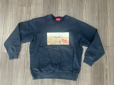 Supreme Aerial Crewneck "Navy"
