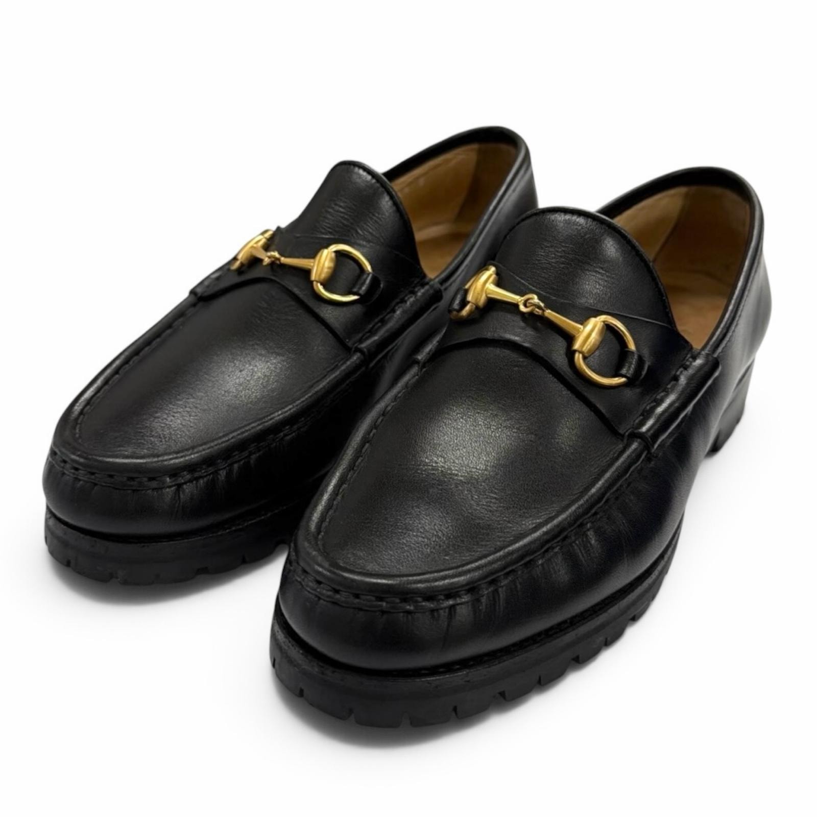 美品 グッチ ローファー ブラック レディース 5.5 101 6105