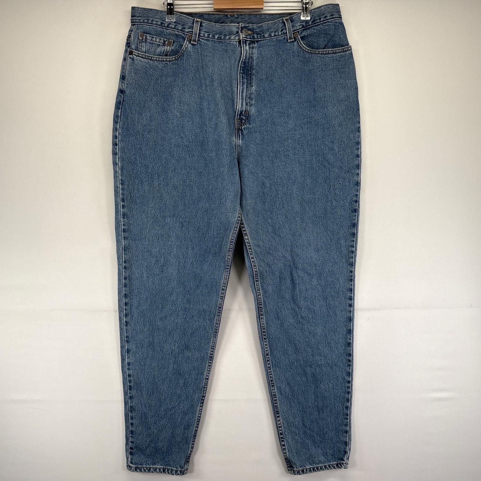 古着 00’s/00年代 リーバイス Levi's USA製 デニム パンツ 550 テーパード バギー ジッパーフライ 5ポケット w22 LL  ブルー系 メンズ