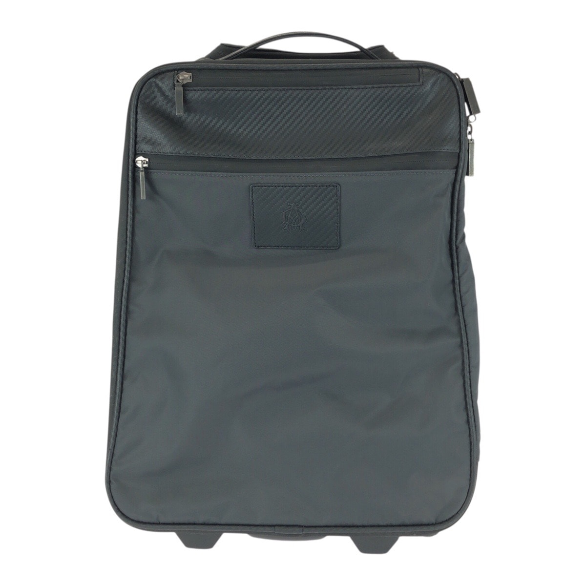 美品 Dunhill ダンヒル ブラック 黒 ガンメタ金具 ナイロン レザー/ キャリーバッグ ビジネスキャリー 506558 【中古】
