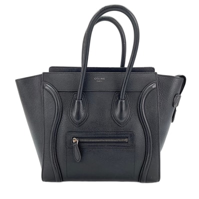 セリーヌ CELINE レザー ラゲージ トートバッグ【中古】
