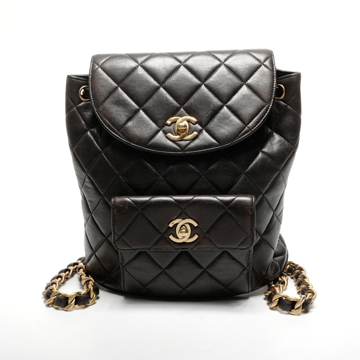 シャネル CHANEL 3番台 1994-1996 ラムスキン Duma デュマ マトラッセ リュック・デイパック【中古】