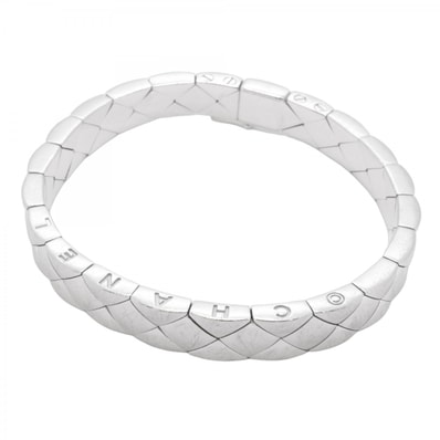 【6jcb0707】シャネル ブレスレット マトラッセ K18WG ホワイトゴールド【中古】レディース