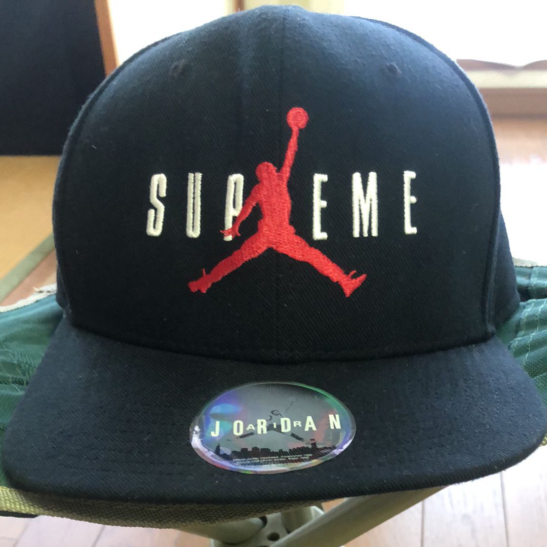 Supreme NIKE Air Jordan 6-Panel Cap "Black"