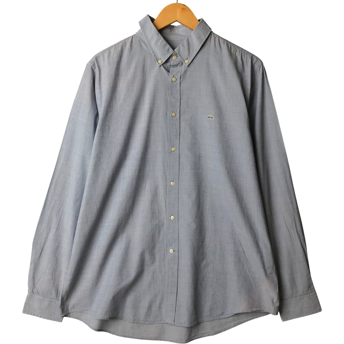 古着 ラコステ LACOSTE REGULAR FIT 長袖 ボタンダウンシャツ 44 メンズL相当/eaa592555