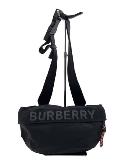 Burberry Logo Detail Econyl Sonny Bum Bag "Black"