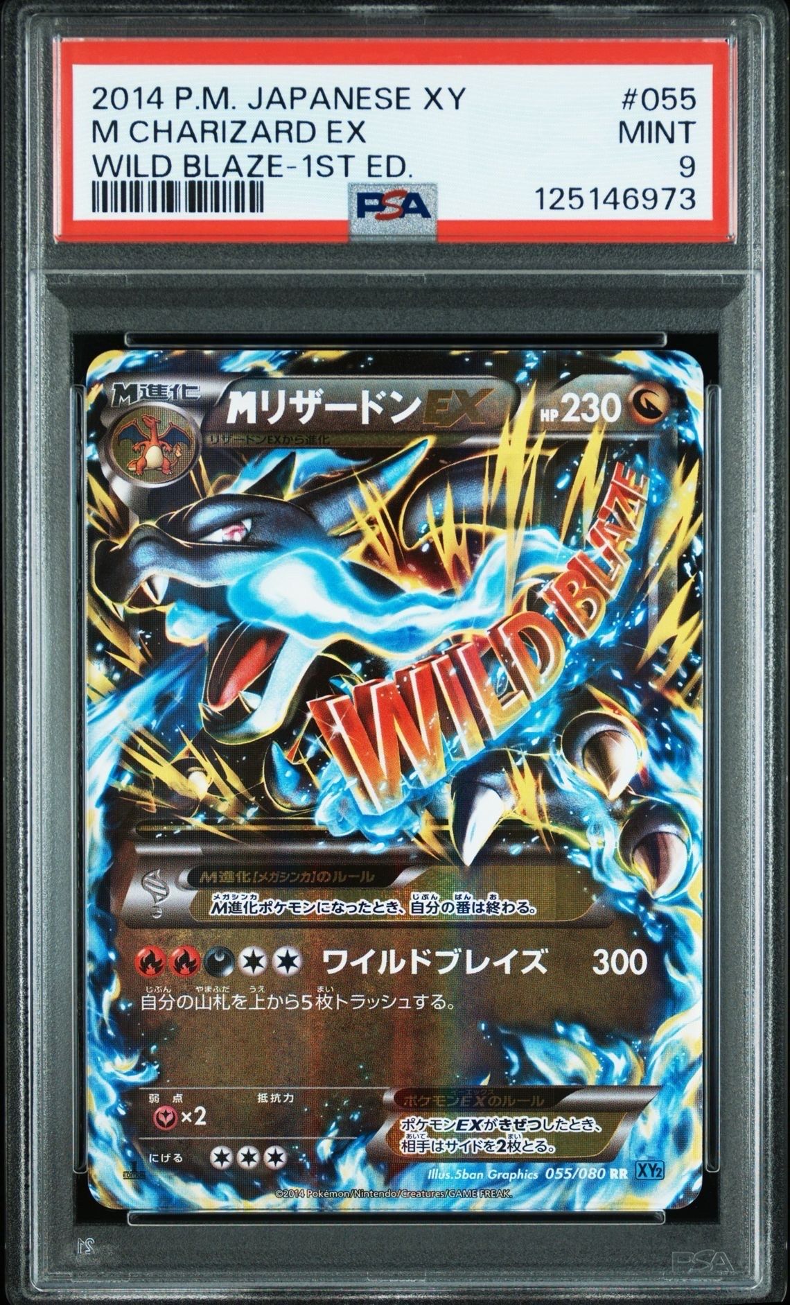 MリザードンEX RR :1ED [XY2 055/080](拡張パック「ワイルドブレイズ」)