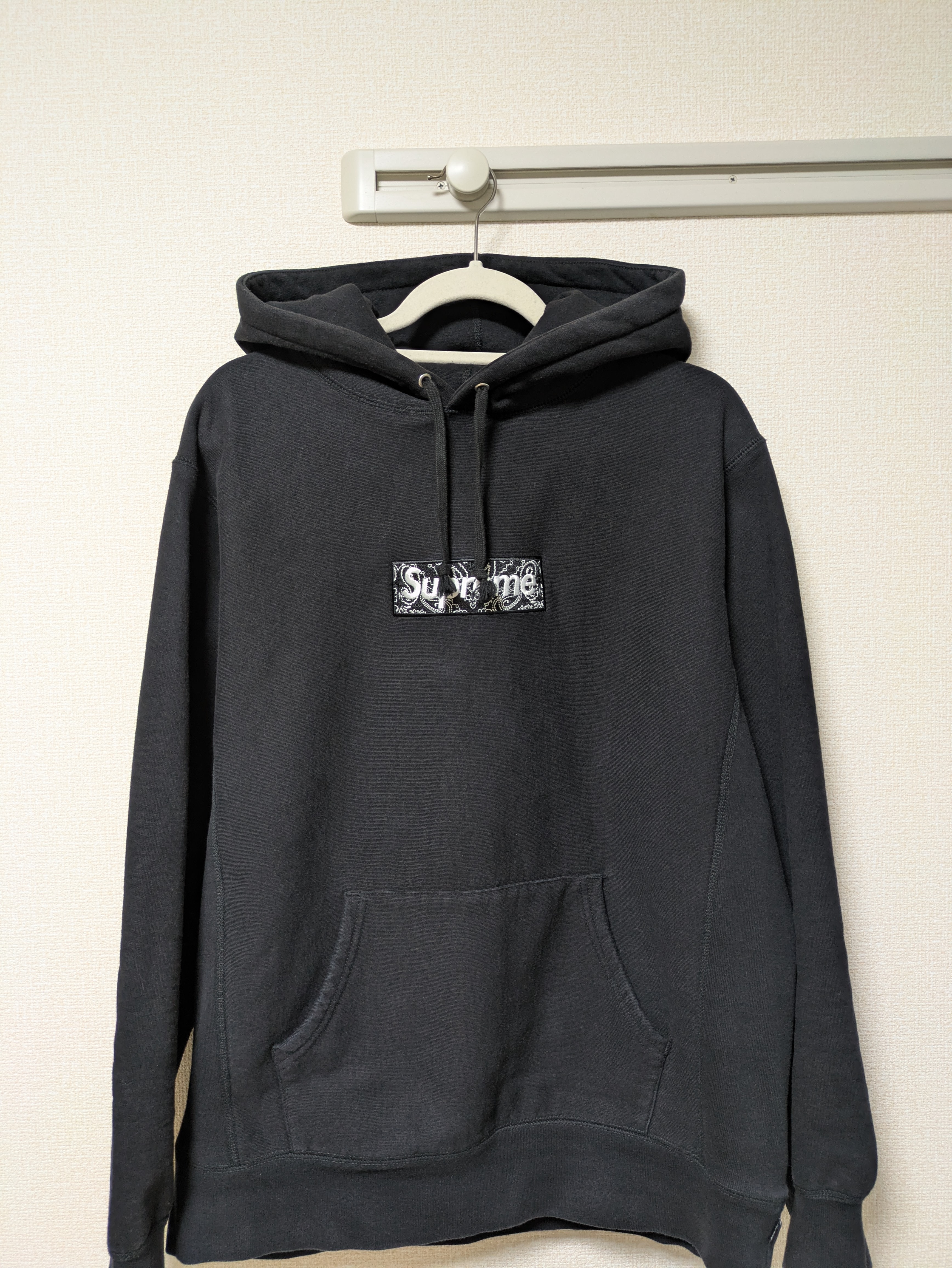 Supreme Bandana Box Logo Hooded Sweatshirt "Black"