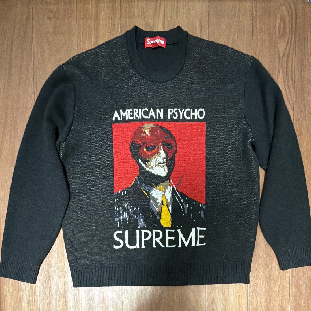 か*ち様 Supreme ブラック ニットセーター L Supreme（シュプリーム）ニット・セーター 黒 サイズ:L メンズ