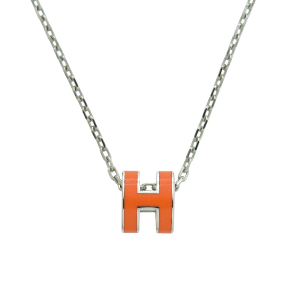 エルメス  ミニポップアッシュH   メタル  オレンジ   ネッ