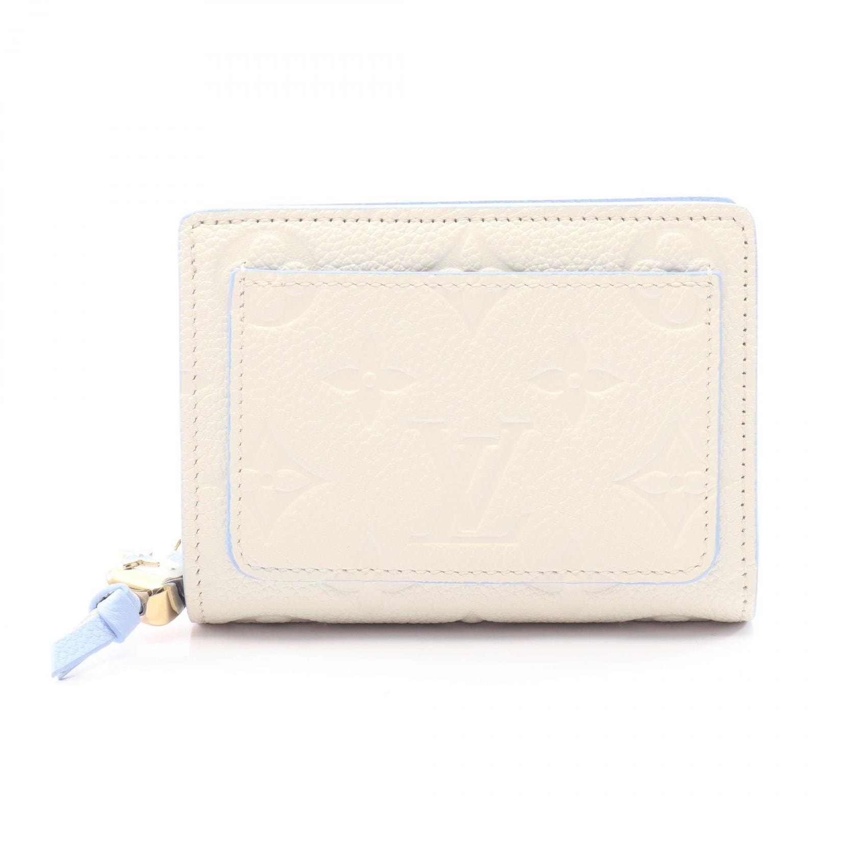 ルイ・ヴィトン LOUIS VUITTON ポルトフォイユ クレア モノグラムアンプラント リリーホワイト 日本限定 二つ折り財布 財布 レザー モノグラム・アンプラント レディース ホワイト系 リリーホワイト M29999