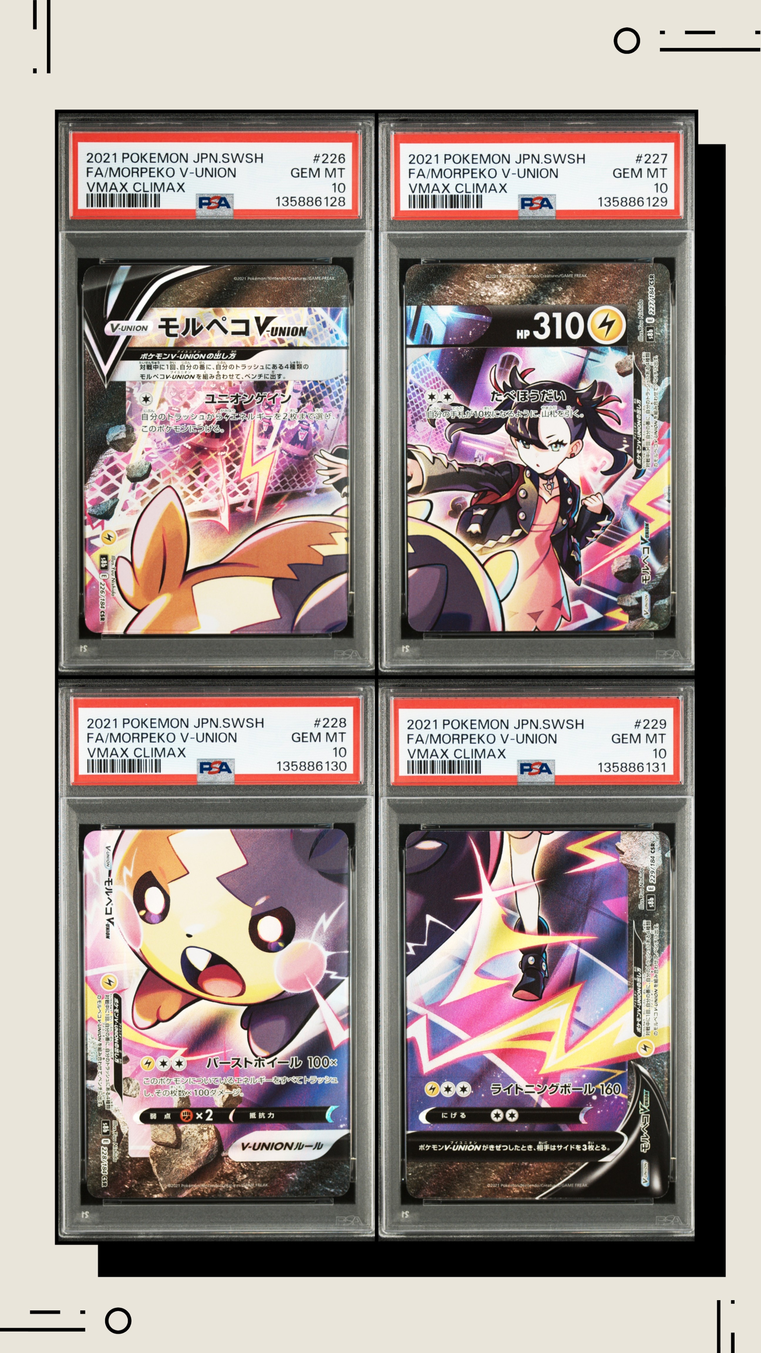 モルペコV-UNION CSR[S8b 226-229/184](ハイクラスパック「VMAXクライマックス」)